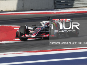 Kevin Magnussen of Denmark drives the (20) MoneyGram Haas F1 Team VF-24 Ferrari during the qualifying for the Formula 1 Pirelli United State...