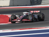 Kevin Magnussen of Denmark drives the (20) MoneyGram Haas F1 Team VF-24 Ferrari during the qualifying for the Formula 1 Pirelli United State...