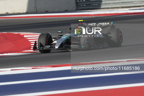 Lewis Hamilton of the UK drives the (44) Mercedes-AMG Petronas F1 Team F1 W15 E Performance Mercedes during the qualifying at the Formula 1...