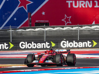 Charles Leclerc of Monaco drives the (16) Scuderia Ferrari SF-24 Ferrari during the qualifying for the Formula 1 Pirelli United States Grand...