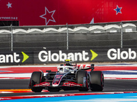 Nico Hulkenberg of Germany drives the (27) MoneyGram Haas F1 Team VF-24 Ferrari during the qualifying for the Formula 1 Pirelli United State...