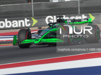 Valtteri Bottas of Finland drives the (77) Stake F1 Team Kick Sauber C44 Ferrari during the qualifying for the Formula 1 Pirelli United Stat...