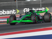 Valtteri Bottas of Finland drives the (77) Stake F1 Team Kick Sauber C44 Ferrari during the qualifying for the Formula 1 Pirelli United Stat...