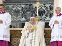 Pope Francis presides over the Holy Mass and canonization of 14 saints and martyrs from Damascus at Saint Peter's Square in the Vatican on O...