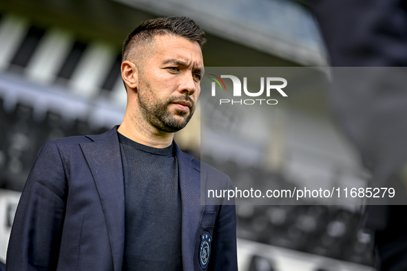 AFC Ajax Amsterdam trainer Francesco Fariolo is present during the match between Heracles Almelo and Ajax at the Asito stadium for the Dutch...