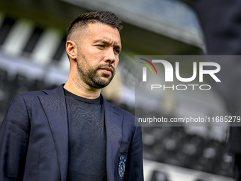 AFC Ajax Amsterdam trainer Francesco Fariolo is present during the match between Heracles Almelo and Ajax at the Asito stadium for the Dutch...