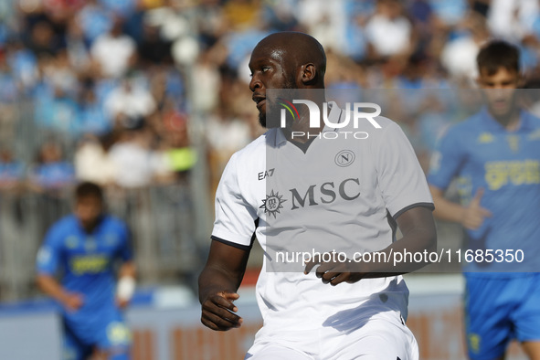 Napoli's Romelu Lukaku plays during the Serie A soccer match between Empoli FC and SSC Napoli at Stadio Carlo Castellani in Empoli, Italy, o...