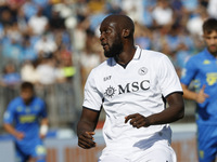 Napoli's Romelu Lukaku plays during the Serie A soccer match between Empoli FC and SSC Napoli at Stadio Carlo Castellani in Empoli, Italy, o...