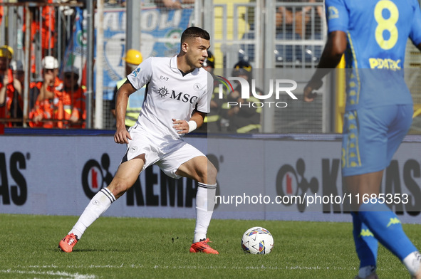 Alessandro Buongiorno of Napoli plays during the Serie A soccer match between Empoli FC and SSC Napoli at Stadio Carlo Castellani in Empoli,...