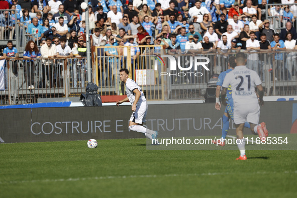 During the Serie A soccer match between Empoli FC and SSC Napoli at Stadio Carlo Castellani in Empoli, Italy, on October 20, 2024, 