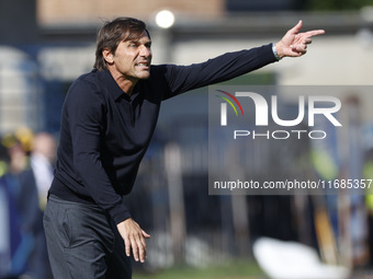 Antonio Conte coaches Napoli during the Serie A soccer match between Empoli FC and SSC Napoli at Stadio Carlo Castellani in Empoli, Italy, o...