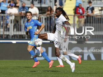 Frank Zambo Anguissa of Napoli plays during the Serie A soccer match between Empoli FC and SSC Napoli at Stadio Carlo Castellani in Empoli,...