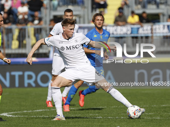 Scott McTominay of Napoli plays during the Serie A soccer match between Empoli FC and SSC Napoli at Stadio Carlo Castellani in Empoli, Italy...