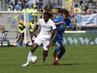 Frank Zambo Anguissa of Napoli plays during the Serie A soccer match between Empoli FC and SSC Napoli at Stadio Carlo Castellani in Empoli,...