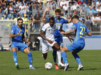 Frank Zambo Anguissa of Napoli plays during the Serie A soccer match between Empoli FC and SSC Napoli at Stadio Carlo Castellani in Empoli,...