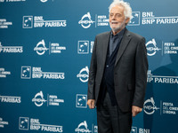 Nicola Piovani attends the ''Il Treno Dei Bambini'' photocall during the 19th Rome Film Festival at Auditorium Parco Della Musica in Rome, I...