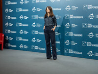 Barbara Ronchi attends the ''Il Treno Dei Bambini'' photocall during the 19th Rome Film Festival at Auditorium Parco Della Musica in Rome, I...