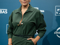 Serena Rossi attends the ''Il Treno Dei Bambini'' photocall during the 19th Rome Film Festival at Auditorium Parco Della Musica in Rome, Ita...