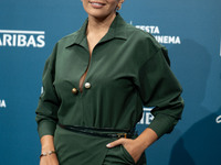 Serena Rossi attends the ''Il Treno Dei Bambini'' photocall during the 19th Rome Film Festival at Auditorium Parco Della Musica in Rome, Ita...