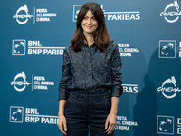 Barbara Ronchi attends the ''Il Treno Dei Bambini'' photocall during the 19th Rome Film Festival at Auditorium Parco Della Musica in Rome, I...