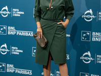 Serena Rossi attends the ''Il Treno Dei Bambini'' photocall during the 19th Rome Film Festival at Auditorium Parco Della Musica in Rome, Ita...