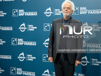 Nicola Piovani attends the ''Il Treno Dei Bambini'' photocall during the 19th Rome Film Festival at Auditorium Parco Della Musica in Rome, I...