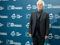 Nicola Piovani attends the ''Il Treno Dei Bambini'' photocall during the 19th Rome Film Festival at Auditorium Parco Della Musica in Rome, I...