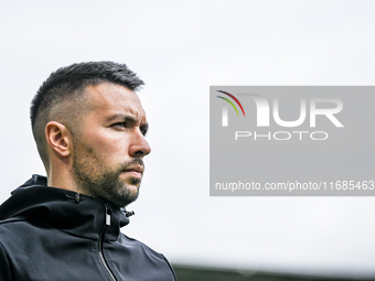 AFC Ajax Amsterdam trainer Francesco Fariolo is present during the match between Heracles Almelo and Ajax at the Asito Stadium for the Dutch...