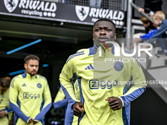 AFC Ajax Amsterdam forward Brian Brobbey plays during the match between Heracles Almelo and Ajax at the Asito Stadium for the Dutch Eredivis...