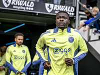 AFC Ajax Amsterdam forward Brian Brobbey plays during the match between Heracles Almelo and Ajax at the Asito Stadium for the Dutch Eredivis...