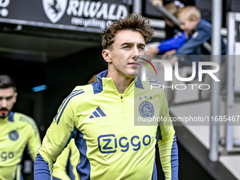 AFC Ajax Amsterdam defender Youri Baas plays during the match between Heracles Almelo and Ajax at the Asito Stadium for the Dutch Eredivisie...