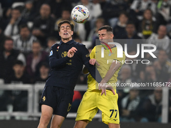 Kenan Yildiz of Juventus FC and Adam Marusic of SS Lazio battle for the ball during the Juventus FC - SS Lazio match, 8th turn of Italian Le...