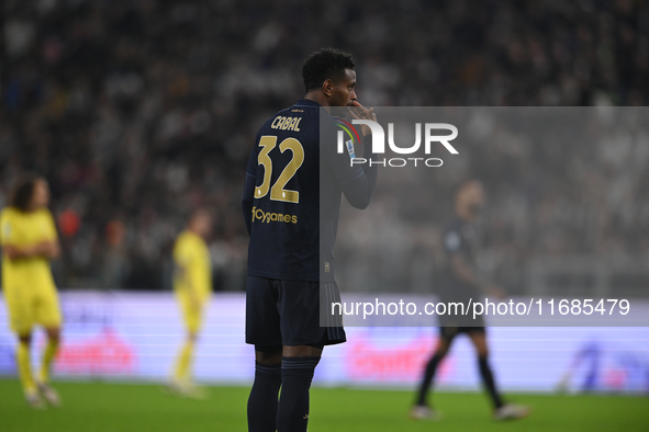 Juan Cabal of Juventus FC looks on during the match between Juventus FC and SS Lazio in the 8th round of Italian Lega Serie A Enilive 24/25...