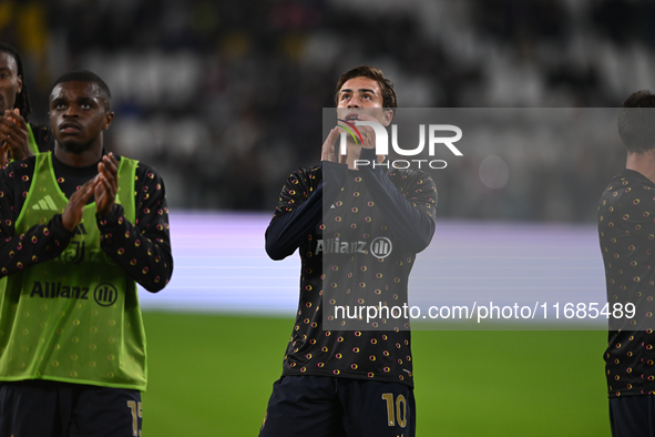 Kenan Yildiz of Juventus FC looks on during the match between Juventus FC and SS Lazio in the 8th round of Italian Lega Serie A Enilive 24/2...