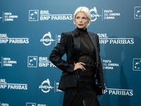 Julia Fox attends the ''The Trainer'' photocall during the 19th Rome Film Festival at Auditorium Parco Della Musica in Rome, Italy, on Octob...