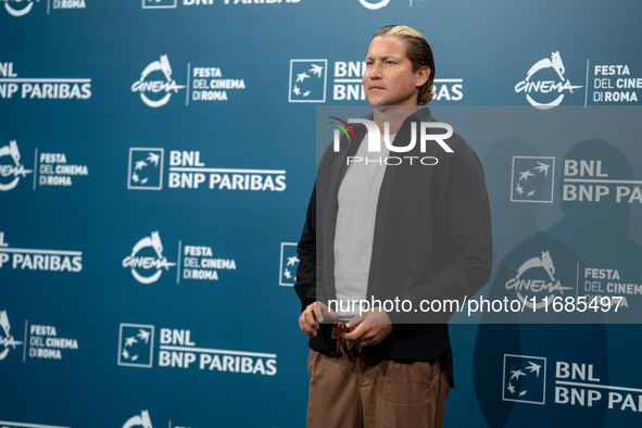 Vito Maria Schnabel attends ''The Trainer'' photocall during the 19th Rome Film Festival at Auditorium Parco Della Musica in Rome, Italy, on...