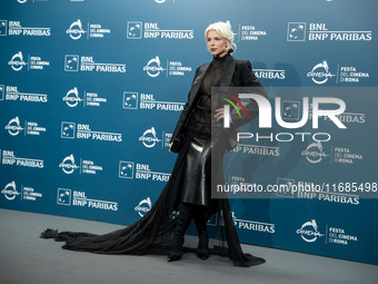 Julia Fox attends the ''The Trainer'' photocall during the 19th Rome Film Festival at Auditorium Parco Della Musica in Rome, Italy, on Octob...