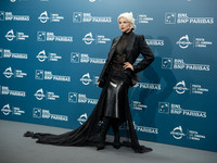 Julia Fox attends the ''The Trainer'' photocall during the 19th Rome Film Festival at Auditorium Parco Della Musica in Rome, Italy, on Octob...