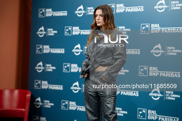 Bella Thorne attends ''The Trainer'' photocall during the 19th Rome Film Festival at Auditorium Parco Della Musica in Rome, Italy, on Octobe...