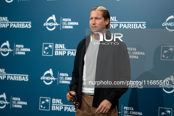 Vito Maria Schnabel attends ''The Trainer'' photocall during the 19th Rome Film Festival at Auditorium Parco Della Musica in Rome, Italy, on...