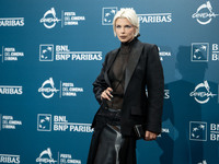 Julia Fox attends the ''The Trainer'' photocall during the 19th Rome Film Festival at Auditorium Parco Della Musica in Rome, Italy, on Octob...