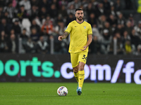 Mario Gila of SS Lazio is in action during the Juventus FC vs. SS Lazio match, the 8th round of the Italian Lega Serie A Enilive 24/25, at A...