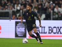 Douglas Luiz of Juventus FC is in action during the match between Juventus FC and SS Lazio in the 8th round of the Italian Lega Serie A Enil...