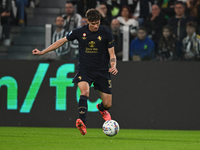 Nicolo Savona of Juventus FC is in action during the Juventus FC vs. SS Lazio match, the 8th round of the Italian Lega Serie A Enilive 24/25...