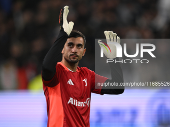 Mattia Perin of Juventus FC looks on during the Juventus FC vs. SS Lazio match, the 8th turn of Italian Lega Serie A Enilive 24/25, in Allia...