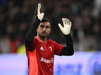 Mattia Perin of Juventus FC looks on during the Juventus FC vs. SS Lazio match, the 8th turn of Italian Lega Serie A Enilive 24/25, in Allia...