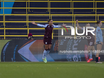 Teams shake hands during the Barclays FA Women's Super League match between Manchester City and Aston Villa at the Joie Stadium in Mancheste...