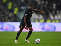 Pierre Kalulu of Juventus FC is in action during the match between Juventus FC and SS Lazio, the 8th round of the Italian Lega Serie A Enili...