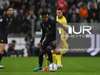 Juan Cabal of Juventus FC is in action during the match between Juventus FC and SS Lazio, the 8th turn of the Italian Lega Serie A Enilive 2...