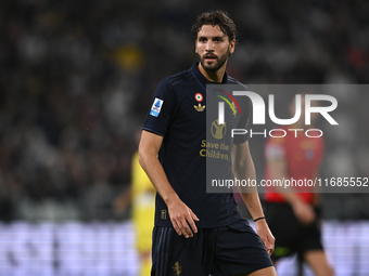 Manuel Locatelli of Juventus FC looks on during the match between Juventus FC and SS Lazio in the 8th round of the Italian Lega Serie A Enil...